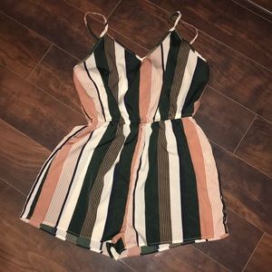 Cute striped romper